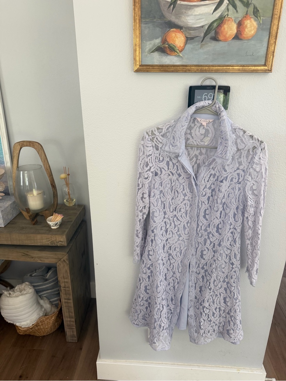 Nanette Lepore Lavender Lace Long Jacket or Dress